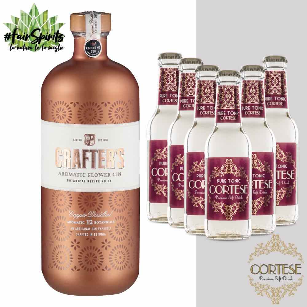 Kit Gin Tonic composto da: Crafter's Aromatic Flower Gin e Cortese Pure  Tonic - Fair Spirits, Shop Online